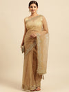 Kasee Ethnic Motifs Embroidered Sequinned Net Saree