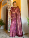 Janasya Ethnic Motif Woven Design Zari Banarasi Saree