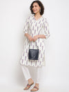 IMARA Ethnic Motifs Printed Straight Kurta