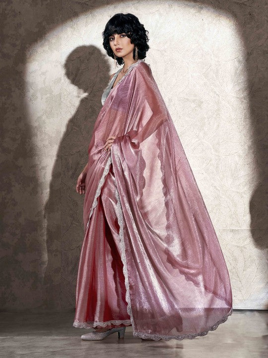 Tikhi Imli Embellished Zari Saree