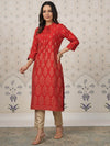 House of Pataudi Ethnic Motifs Printed Straight Kurta