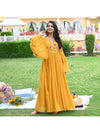 Urbanstree Poppy Yellow Maxi Dress