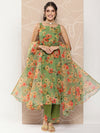Anayna Floral Printed Layered Gotta Patti Kurta with Trousers & With Dupatta