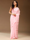 Sangria Sequinned Embellished Party Chiffon Saree