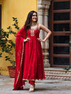 Urbanstree Shagun Kurta Red (Set of 3)