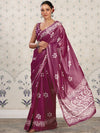 House of Pataudi Saraswati13 Batik Printed Bagh Saree