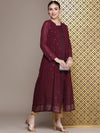 House of Pataudi Solid Jashn Kurta With Sequinned Jacket