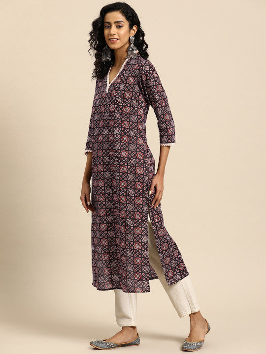 anayna Women Ethnic Motifs Printed Kurta
