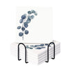 UMAI Diatomite Coasters Set of 6 with Holder 10cm 8mm Thick White Dining Table Absorbent