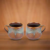 USHA SHRIRAM Ceramic Tea Coffee Cup 200ml x 2 Microwave Safe Glossy Finish Brown Mug Set Pack of 2