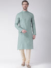 Deyann Men Turquoise Blue Kurta