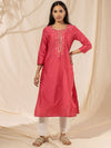 Likha Fuschia Solid Kurta LIKKUR72