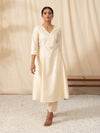 Likha Beige Sequin Embroidered Kurta LIKKUR32 - M