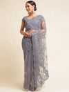 Kasee Floral Embroidered Net Saree