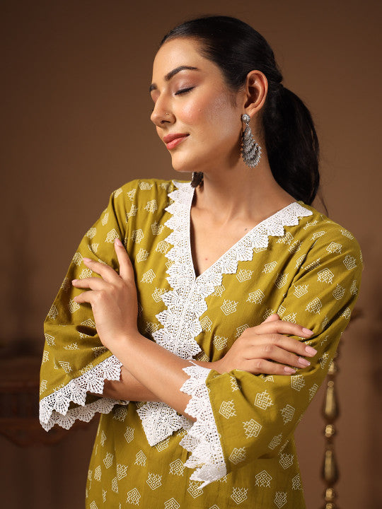 anayna Ethnic Motifs Printed Kurta
