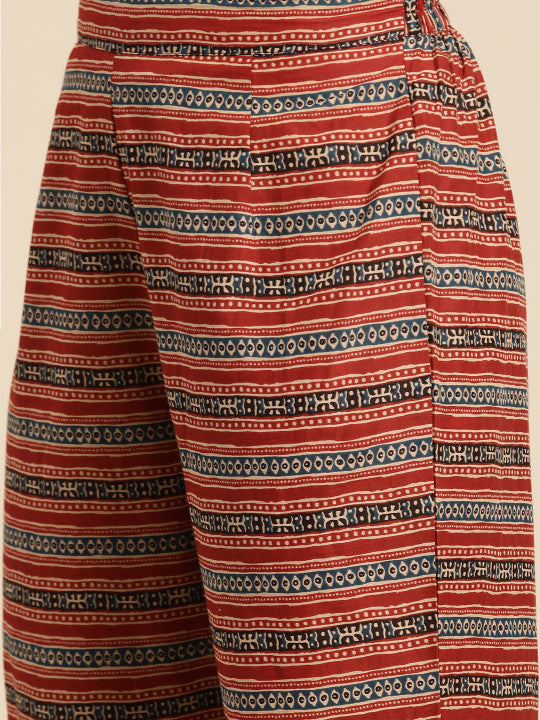 anayna Women Ethnic Motifs Printed Regular Kurta with Trousers