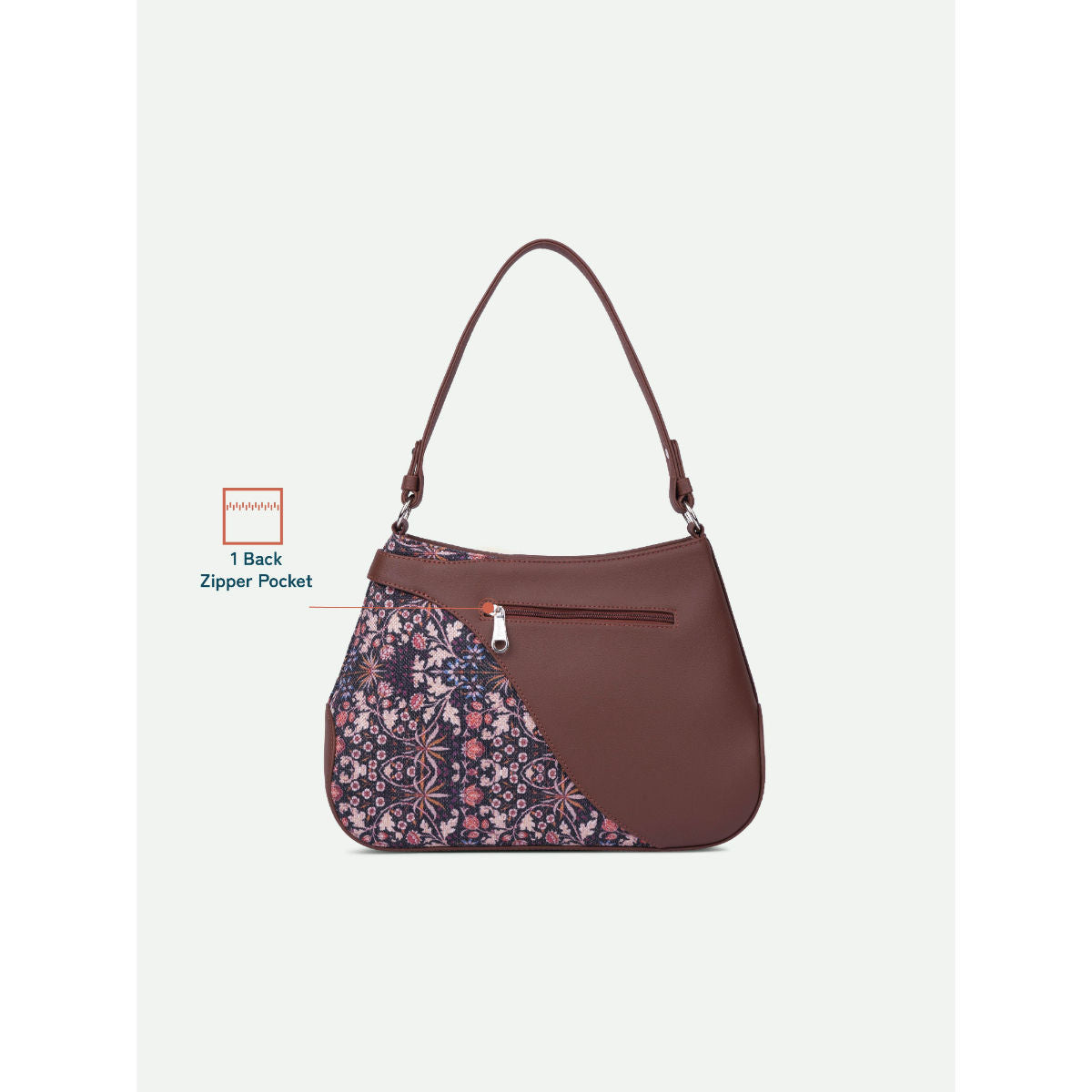 Zouk Women Multi-Color Kashmir Blooms Ira Handbag