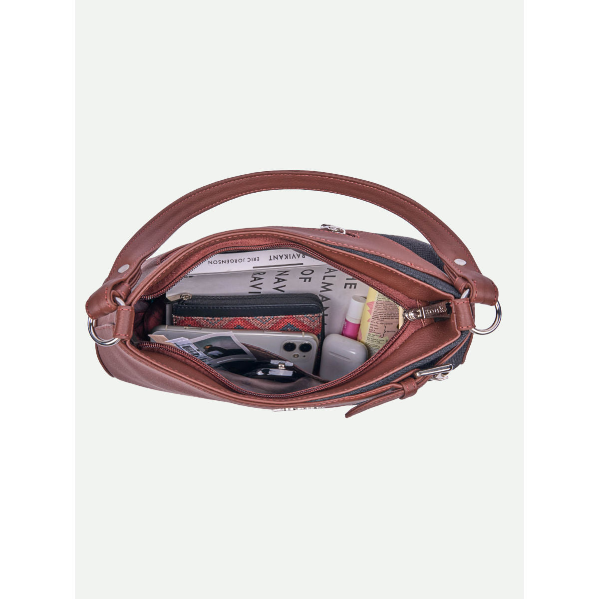 Zouk Women Multi-Color Kashmir Blooms Ira Handbag