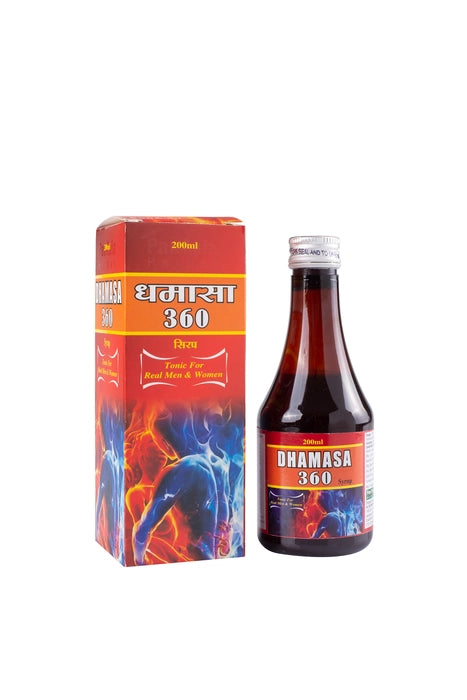 Dr. Veda's Dhamasa 360 Syrup Ayurvedic for Sexual Weakness, 200ml - Pack Of 3