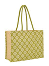 Jute Cottage Shopping Square Diamond All Over Print Zipper