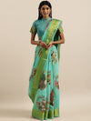 Mitera Floral Printed Zari Saree