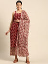 Anayna Printed Regular Pure Cotton Kurta with Trousers & With Dupatta