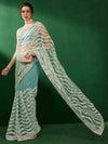 Sangria Embellished Net Party Wear Saree