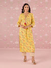 Likha Yellow Garden Groove Embroidered Kurta