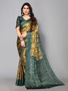 Fabmora Abstract Printed Poly Chiffon Saree