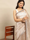 Kasee Embellished Striped Sequinned Pure Georgette Saree