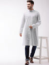 Vastramay Men Ethnic Motifs Woven Design Cotton Kurta