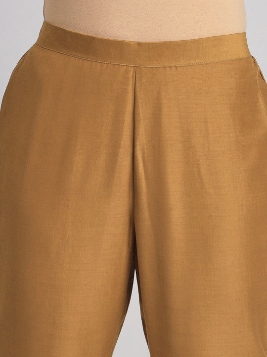 Tikhi Imli Ethnic Motifs Embroidered Empire Thread Work Kurta with Trousers & With Dupatta