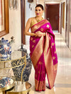 Anjaneya Sarees Woven Design Zari Banarasi Saree