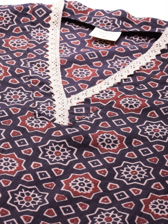 anayna Women Ethnic Motifs Printed Kurta