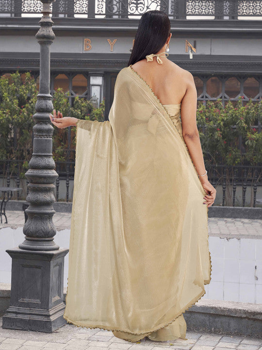 Tikhi Imli Embroidered Beads and Stones Party Wear Saree