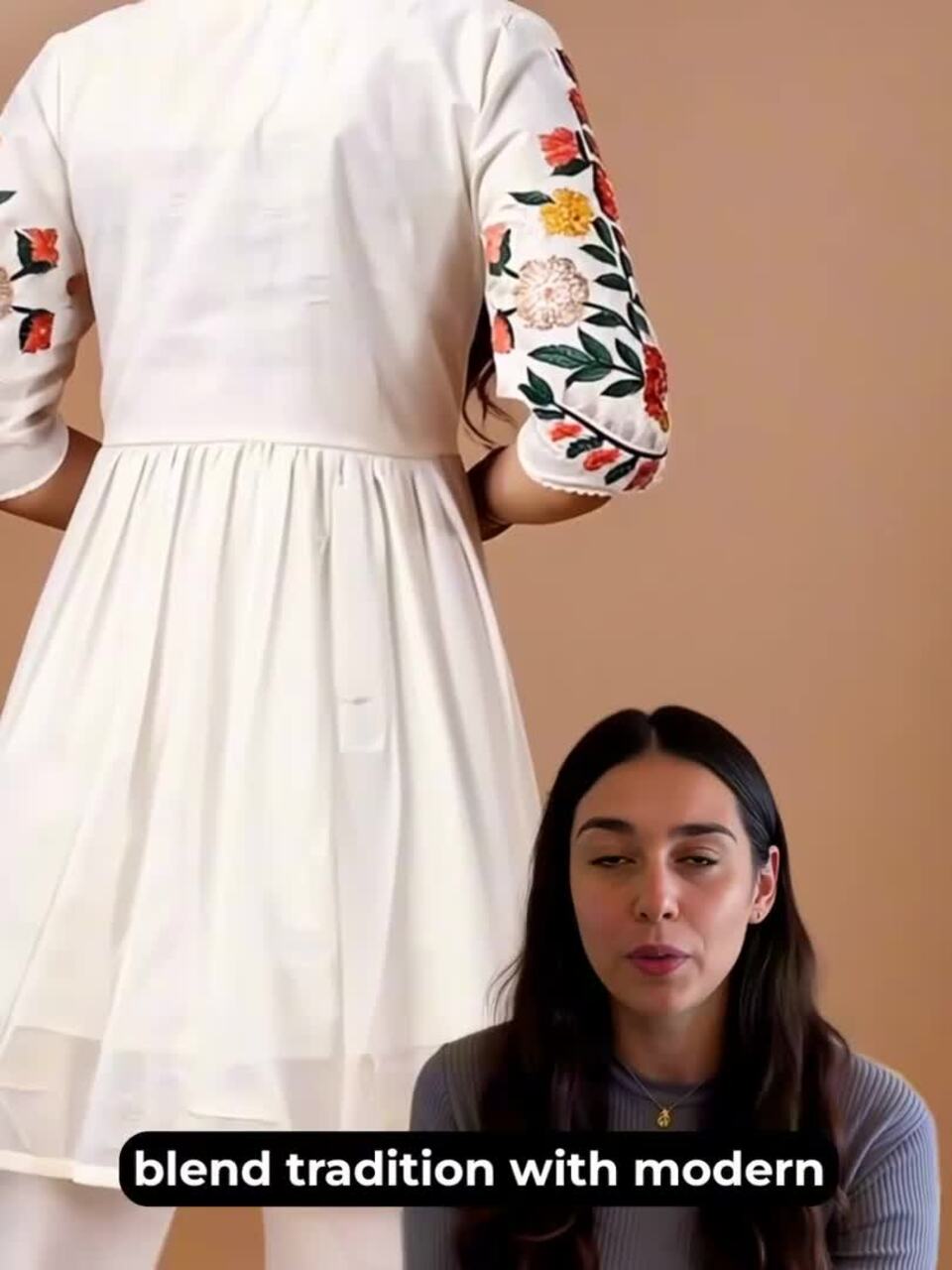 Tikhi Imli Embroidered Tunic With Trousers