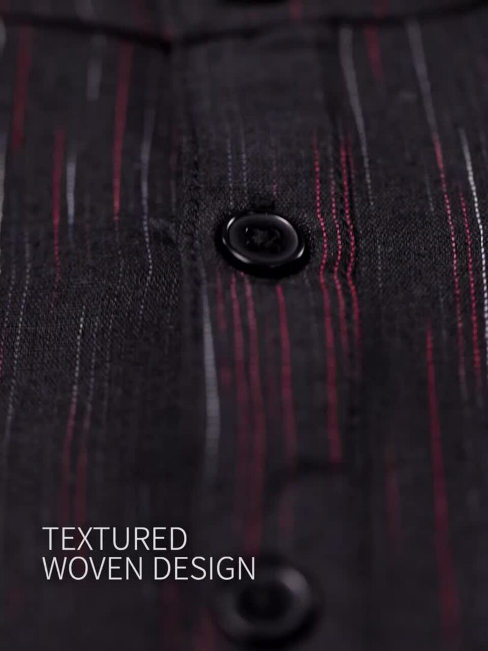 Anouk Men Black Woven Design Short Kurta