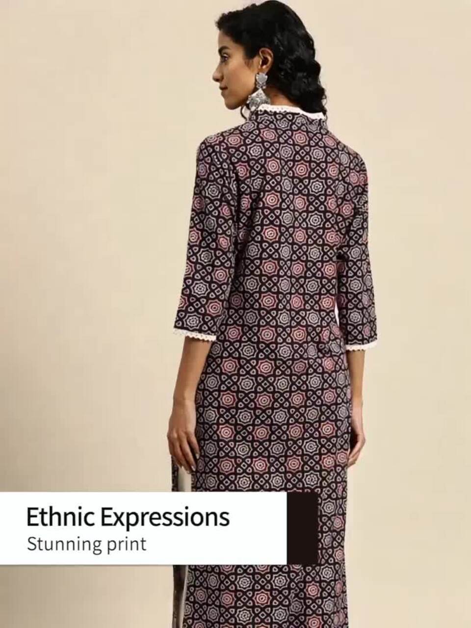 anayna Women Ethnic Motifs Printed Kurta