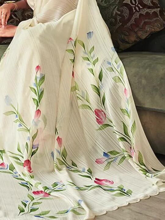 Tikhi Imli Embellished Floral Saree