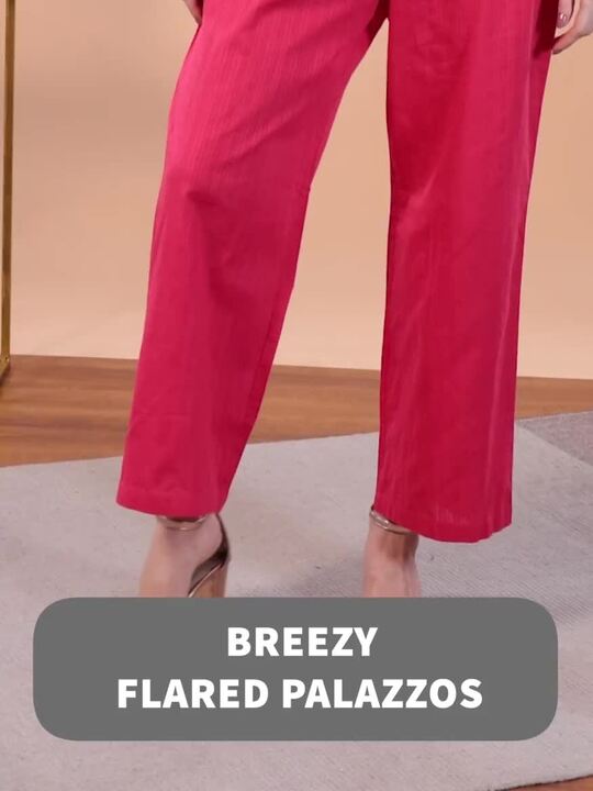 Women Pink Self-Striped Kurta with Trousers & Dupatta