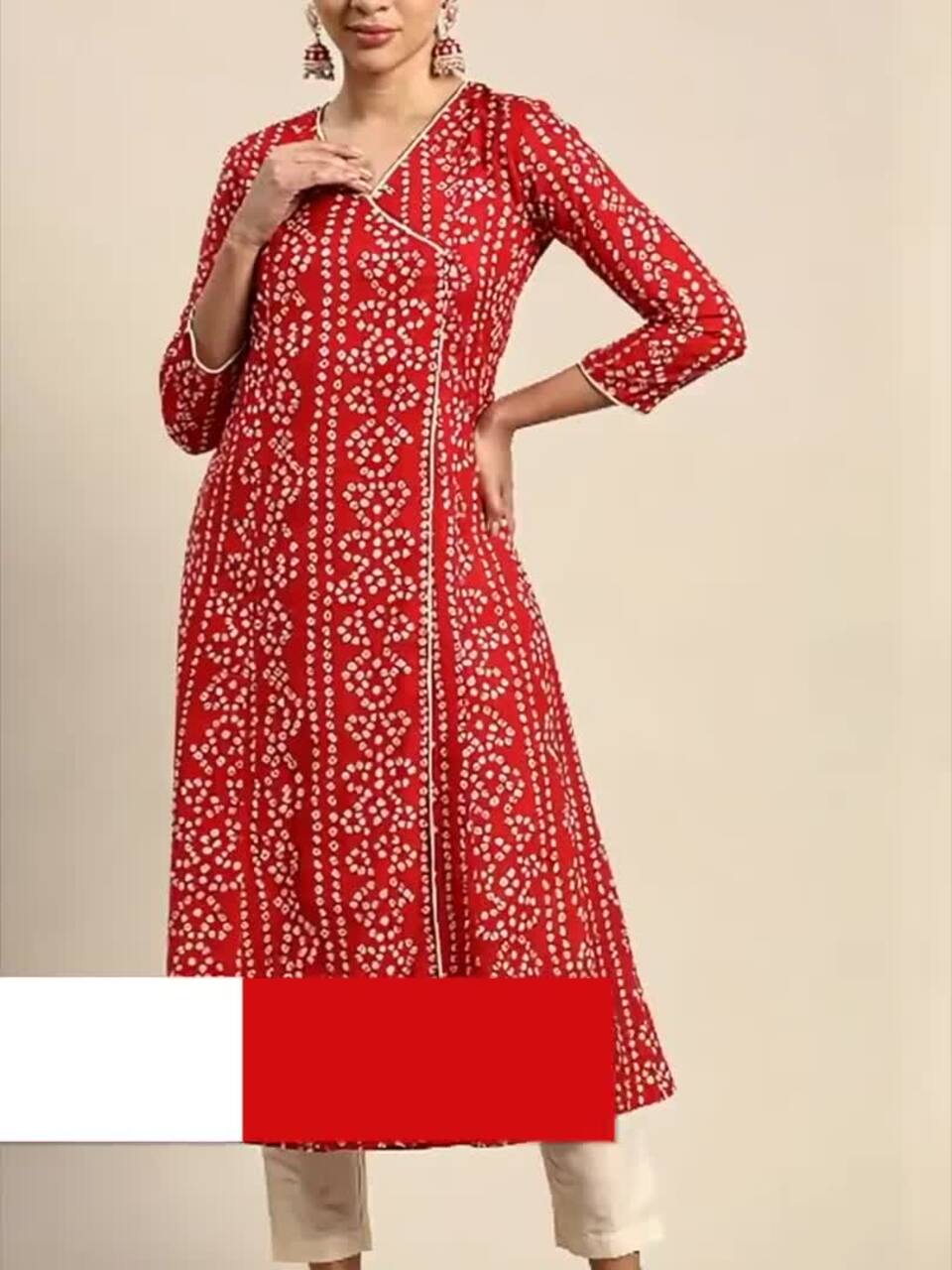 anayna Bandhani Printed Kurta
