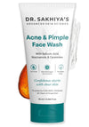 Dr. Sakhiya's Acne & Pimple Face Wash With 2% Salicylic Acid, Niacinamide Oil Free - 70 ml