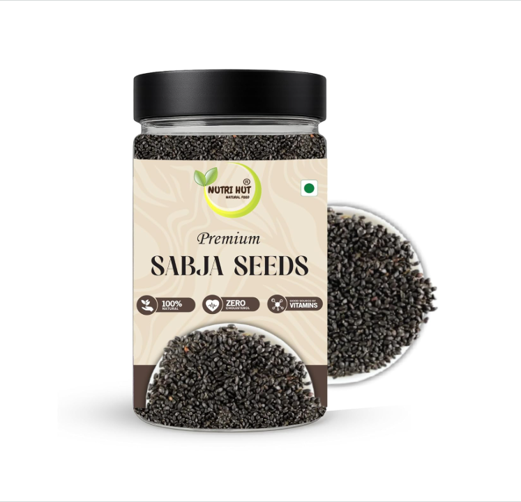 Nutri Hut Premium Sabja Seeds (Basil Seeds) - Swadesii