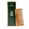 Pink Woolf Neem Shampoo Comb | Scalp Exfoliating | Deep Cleansing Massage Comb