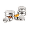 Cello Steelox SmartServe Stainless Steel Food Storage Dabba 230ml, 370ml, 550ml, 800ml, 1000ml