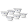 Larah by BOROSIL Opalware Floral Bowl - Set of 6, White