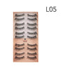 Bronson Professional Eyelash Set 3D False Long and Natural Eye Makeup 10 Pairs L05