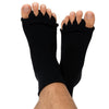 SPAREQUE Foot Alignment Socks women 5 Finger Toe Separator for Men & Women (Free Size | Black)