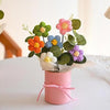 Artificial Crochet Flower Bouquet/Artificial Flowers Bunch Multicolor Daisy Bouquet