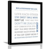 Kotart Relationship Rules Wall Poster for Home Wall Decor Typographic Design Framed Posters